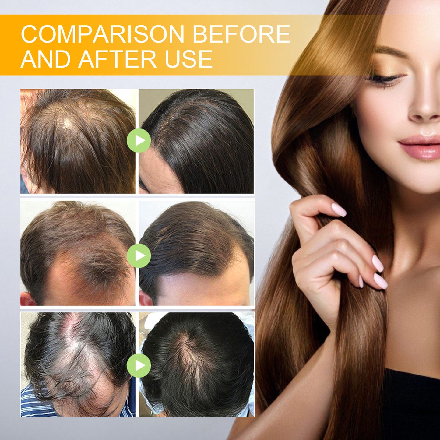 Ginger Hair Fast Growth Serum Spray Biotin Anti Hair Loss