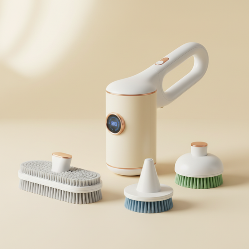 Electric Spin Scrubber with Extendable Handle